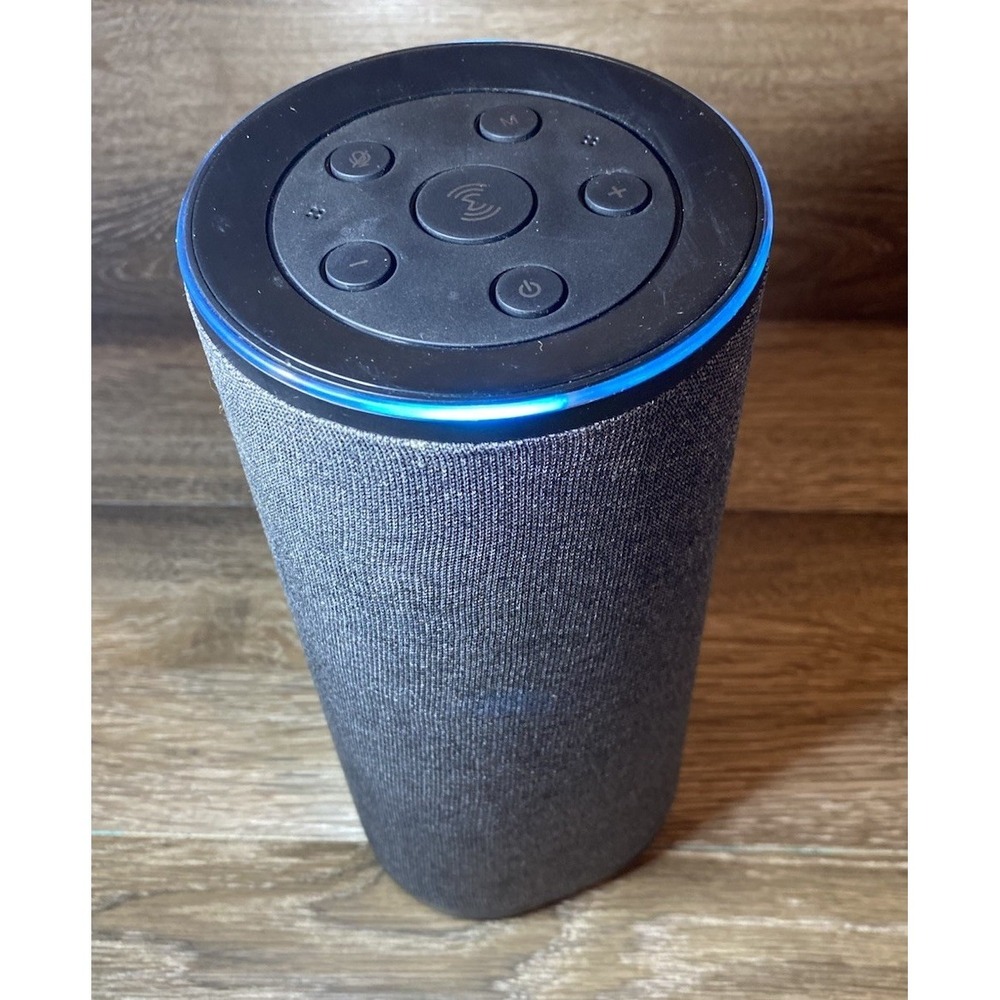 Sharper Image SWF1002 Speaker Alexa Enabled Bluetooth Smart Speaker Light Gray